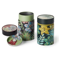 Čajové dózy "Rustic Flower" (set 2 ks)