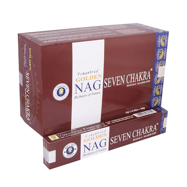 Vonné tyčinky Vijayshree Golden Nag (15 g)